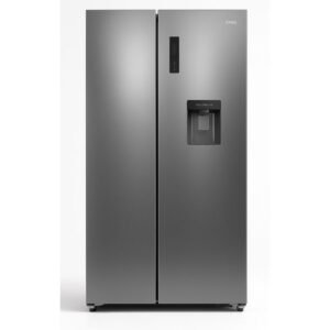 Chiq 560 Liters Side By Side Refrigerator Inox Silver