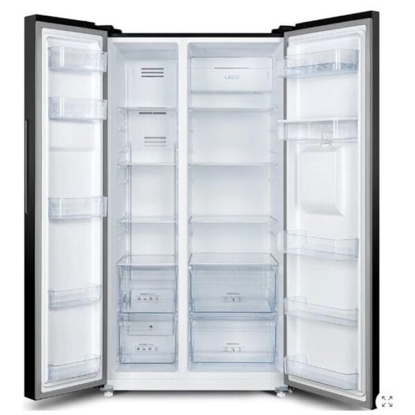 Chiq 730 Liters Side By Side Door Refrigerator With Water Dispenser CSS730NPIK3 Inox Silver(Grey)[3Yrs Wrnty]