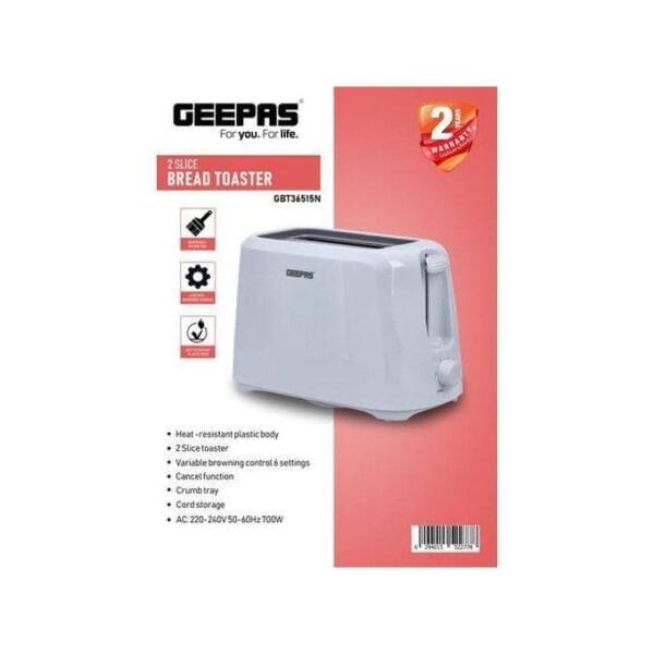 Geepas 2 Slice Bread Toaster