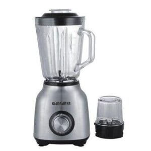 Global Star 1.5 Litres 2 In 1 Ice Crushing Powerful Stainless Steel And Glass Jar Blender GS-Y88