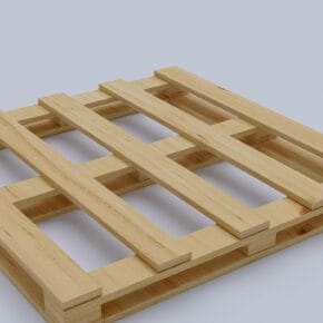Heavy-Duty 4-Way Entry Wooden Pallet – 40x36x5”, Industrial-Grade Hardwood Shipping Pallet, Durable, Reusable, Stackable, Easy to Handle, Commercial Use as a Floor-Pallet, 1 Pack
