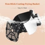 SPJ 4 Litres, Hot Air Fryer, With Preheating And Keeping Warm, Without Oil And Fat, Non-Stick Basket - Cream