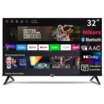 Hikers 32 Inch Android Smart Frameless HD LED TV - Free To Air, Frameless Design, USB Ports, HDMI, Remote Control