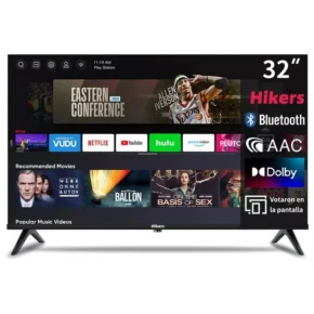 Hikers 32 Inch Android Smart Frameless HD LED TV - Free To Air, Frameless Design, USB Ports, HDMI, Remote Control