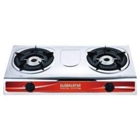Global Star Double Burner Gas Stove With Automatic Ignition