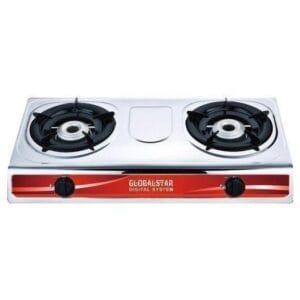 Global Star Double Burner Gas Stove With Automatic Ignition