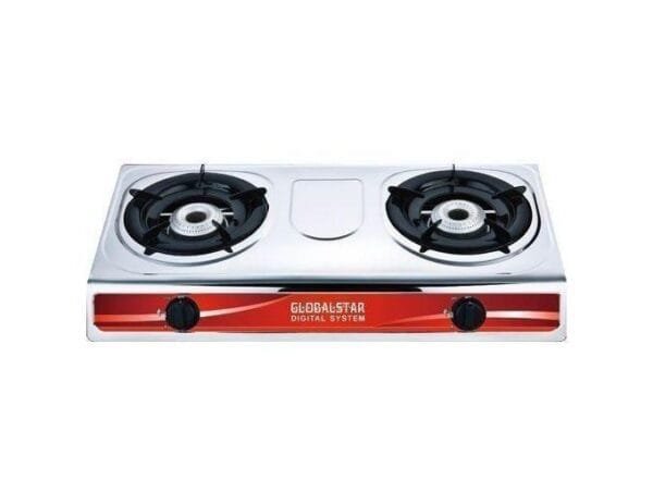 Global Star Double Burner Gas Stove With Automatic Ignition