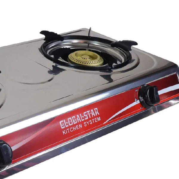 Global Star Double Burner Gas Stove With Automatic Ignition