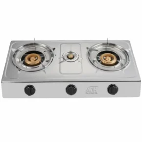 ADH Triple Cooking Gas Stove, Burner With Automatic Ignition, 3 Burners