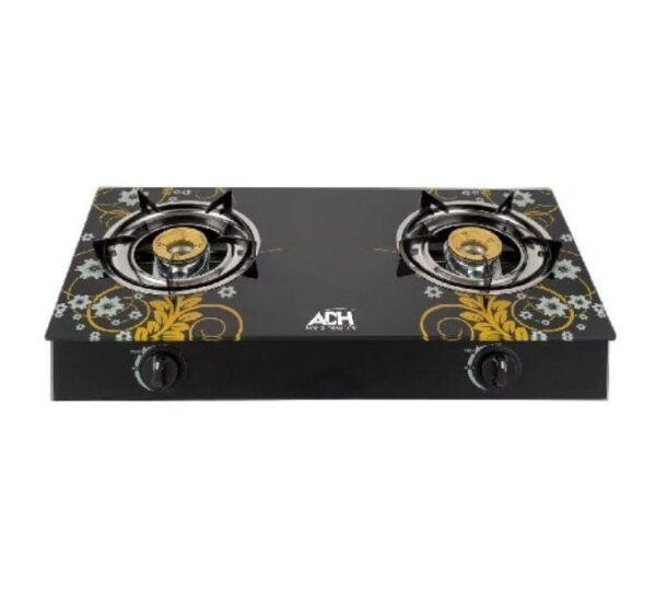 ADH Double Glass Cooking Gas Stove - Burner - Cooker With Automatic Ignition