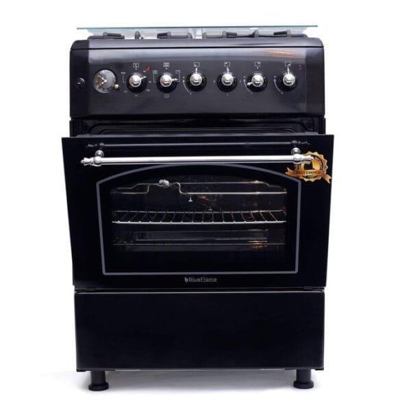 Blueflame Cooker 60cm X 60cm Rustic - 3 Gas Burners And 1 Hot Plate - T6031ERF-B