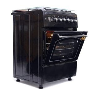 Blueflame Cooker 60cm X 60cm Rustic - 3 Gas Burners And 1 Hot Plate - T6031ERF-B