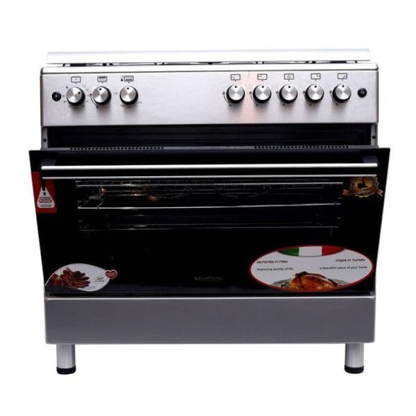 Blueflame 90cm * 60cm Full Gas Cooker Stainless Steel - Turkey