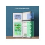 Chiq Chiq 150 Liters Double Door Top Freezer Refrigerator - Black (3YRS WRNTY)