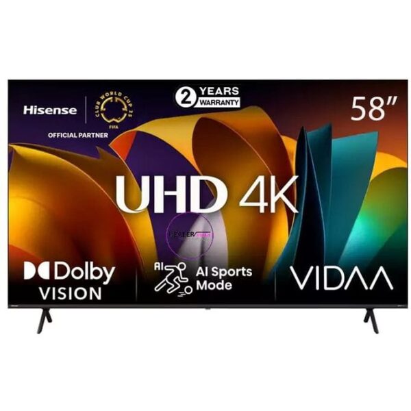 Hisense TV 58 Inch 4K Ultra HD VIDA Smart TV