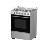 Hisense Hisense 50*50 4 Gas Burners, Full Gas Cooker with Gas Oven, Auto Ignition – Silver (2YRS WRNTY)