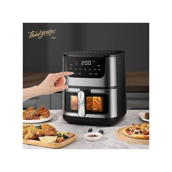 Hoffmans 8L / 8 Litres Digital Electric Airfryer / Air Fryer - Black
