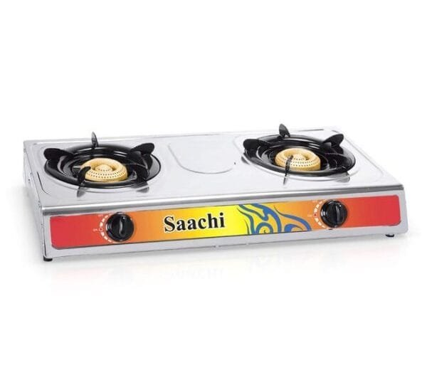 Saachi Gas Stove Double Burner With Automatic Ignition