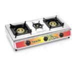Saachi Triple Burner Gas Stove With Automatic Ignition