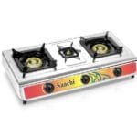 Saachi Triple Burner Gas Stove With Automatic Ignition