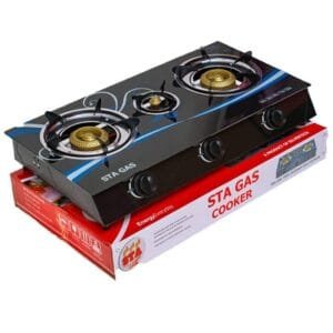 STA Gas - 3 Gas Plate Burner Cooker - Automatic