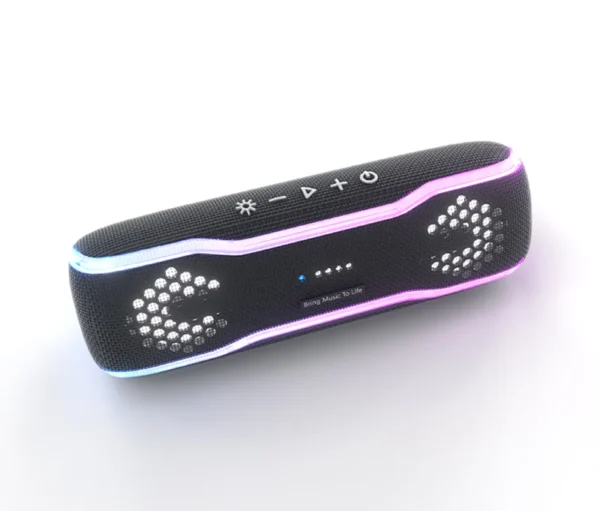 BMTL BOSS Play Bluetooth 5.3 Loud Portable Speaker - with LED Lights, 24H Playtime, TWS Pairing, Waterproof Fabric, Deep Bass ,Type-C Fast Charging-[30w].