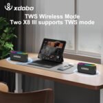 Xdobo X8 III Portable Bluetooth Wireless Speaker, Waterproof IPX7 With RGB Lights - Image 8