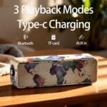 Xdobo BMTL World Bluetooth Speaker, Portable Wireless Speaker with[ 20W] - IPX6 Waterproof, 13H Playtime, Type-C, Heavy Bass for Outdoor and Home (Graffiti).