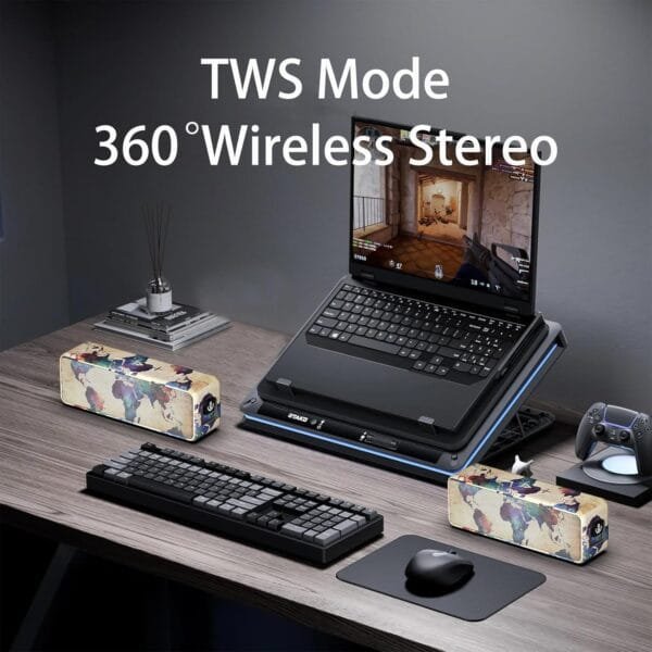 Xdobo BMTL World Bluetooth Speaker, Portable Wireless Speaker with[ 20W] - IPX6 Waterproof, 13H Playtime, Type-C, Heavy Bass for Outdoor and Home (Graffiti).