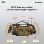 Xdobo BMTL Wow MAX Party Speaker ,With Portable Bluetooth Speaker Wireless & 2 Microphone 300W Sound And Deep Bass Waterproof Big Speakers .