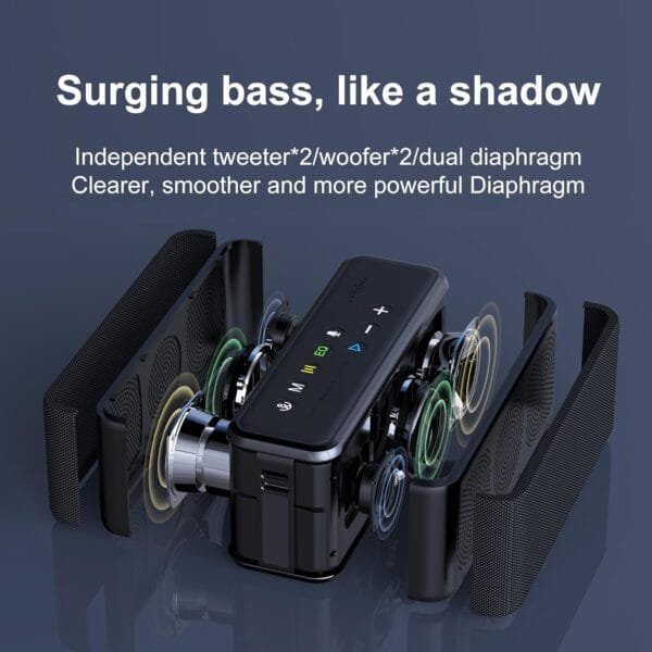 Xdobo X8 Max Portable Bluetooth Speaker Wireless, with Stereo Sound Outdoor Speakers ,Waterproof Desktop Computer Speakers, Bass up 360° Surround Sound.