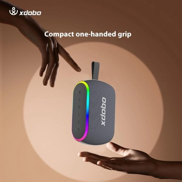 X8 Mini Portable Bluetooth Speaker - Waterproof IPX6 Computer Speakers, Wireless with RGB Lights for Home/Outdoor/Party/Beach/Birthday Gift.