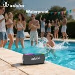 X8 Mini Portable Bluetooth Speaker - Waterproof IPX6 Computer Speakers, Wireless with RGB Lights for Home/Outdoor/Party/Beach/Birthday Gift.