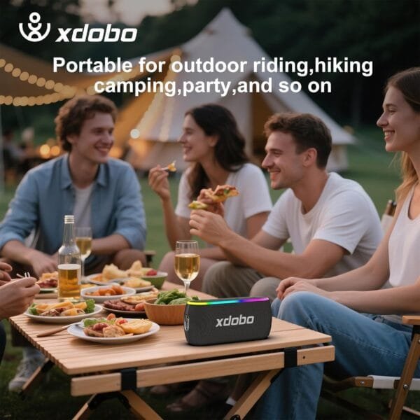 X8 Mini Portable Bluetooth Speaker - Waterproof IPX6 Computer Speakers, Wireless with RGB Lights for Home/Outdoor/Party/Beach/Birthday Gift.