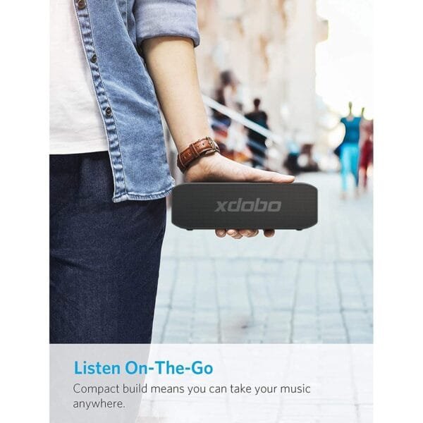 Xdobo Xidobo Wing 2020 Portable 20W BT Speaker IPX7 Waterproof with Dual 20W Speakers and SAM Technology for Outdoor, PC and BT/TWS/AUX/TF Card Connection