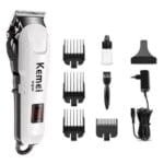 Kemei Professional Rechargeable Hair Clipper - Cordless Electric Haircut Machine With LCD Display.