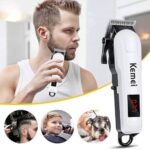 Kemei Multi-Purpose Hair Clipper Set- Cordless Trimmer +Cape + Brush. - Image 4
