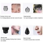 Men's 5-in-1 Electric Grooming Kit -Rechargeable Hair Clipper &Trimmer Set.