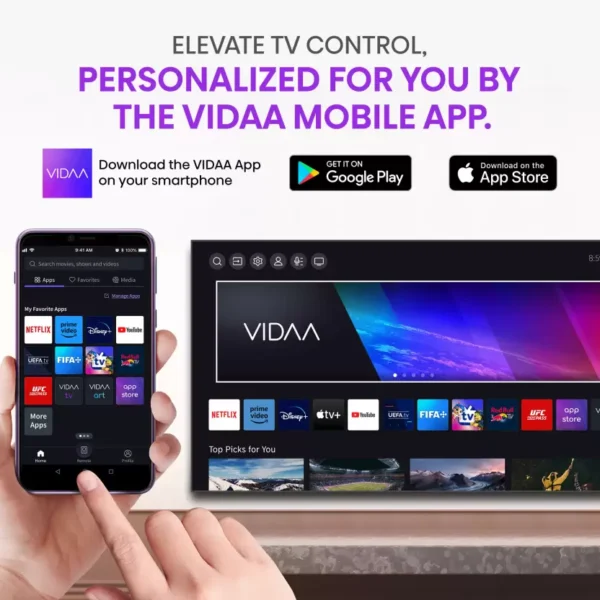 Smart plus 65-Inch Frameless Full HD Android 14 Smart TV -[ Free To Air].