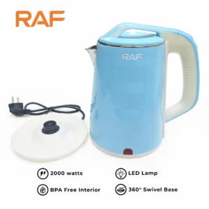 RAF Automatic Electric Kettle 2.5Litre R.7948 - Stainless steel [2000W].