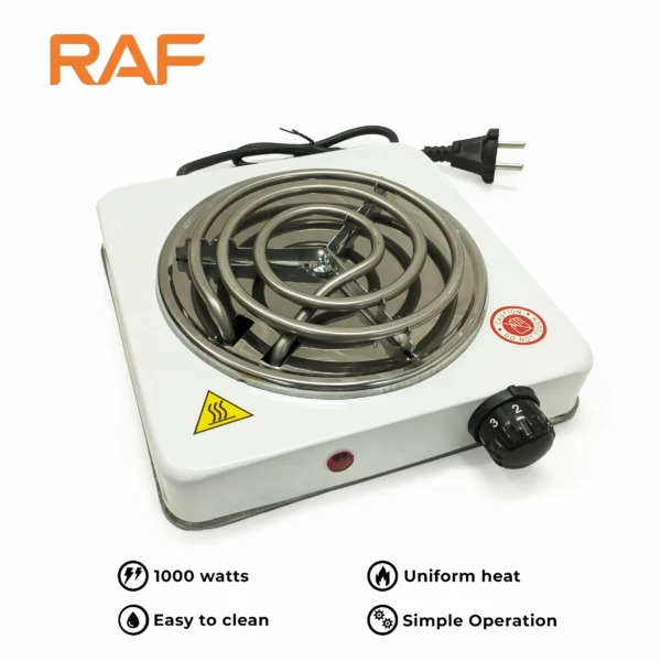 RAF Electric Stove & Hot Plate Cooker R.8010B-1000W.