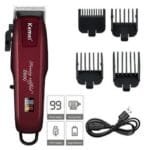 Kemei Rechargeable Saloon Hair Clipper, Beard Shaver& Hair Trimmer Shaving Machine.