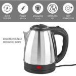 Pixel 2 Liters First Boiling Electric Kettle - Stainless Steel.