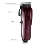Kemei Rechargeable Saloon Hair Clipper, Beard Shaver, Hair Trimmer Shaving Machine. - Image 7