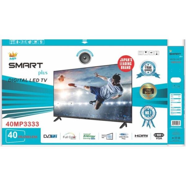 Smart Plus 40" FULL HD Digital LED TV- With Inbuilt Decoder.