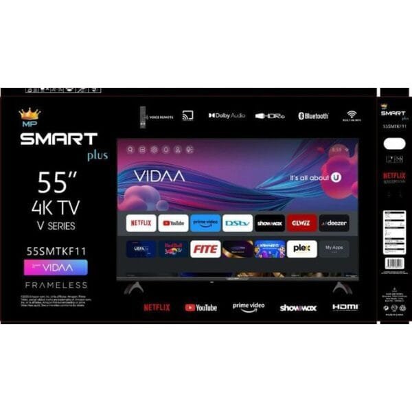 Smart Plus 55 "V Series Frameless 4K VIDAA Smart TV - [Free To Air].