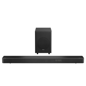 Hisense AX3100G Soundbar with 280W, 5 speakers and 6.5 subwoofer, Dolby Atmos, DTS Virtual X, Bluetooth 5.0 and EZ Play.