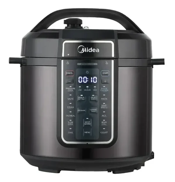 Midea 12-in-1 Electric Pressure Cooker, 8 Quarts, 12 Presets, Multi-Functional Programmable Slow Cooker, Rice Cooker, Steamer, Sauté Pan, Yogurt Maker, and More, Stainless Steel