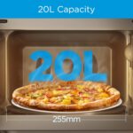 Midea 20L Solo Microwave Oven with Digital Touch Control, 700W, Child Lock, Memory Function, Defrost-by-weight-or-time, Fast Reheat, Push Button Door Opening, Best for Home &...