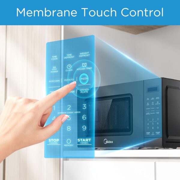Midea 20L Solo Microwave Oven with Digital Touch Control, 700W, Child Lock, Memory Function, Defrost-by-weight-or-time, Fast Reheat, Push Button Door Opening, Best for Home &...